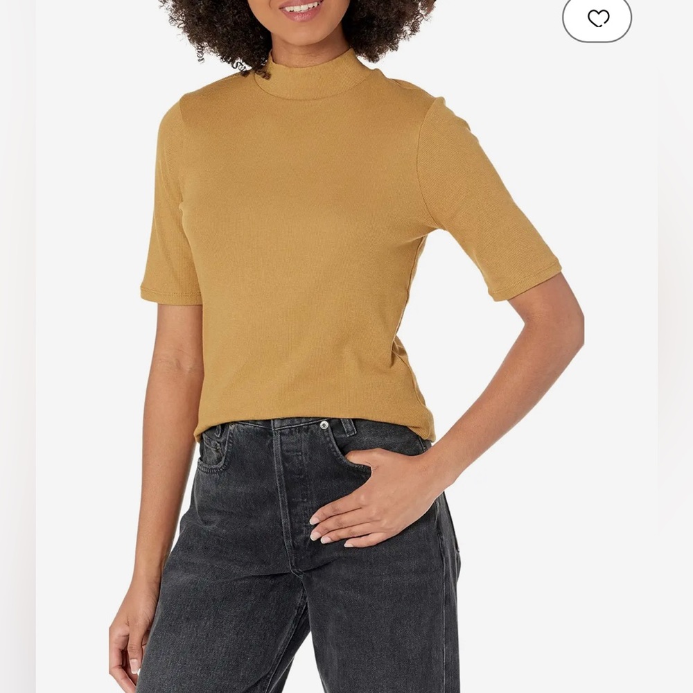 Madewell Drapey Mockneck in Toffee